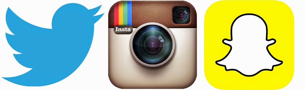 mask7 instagram, snapchat, twitter logos - pre event